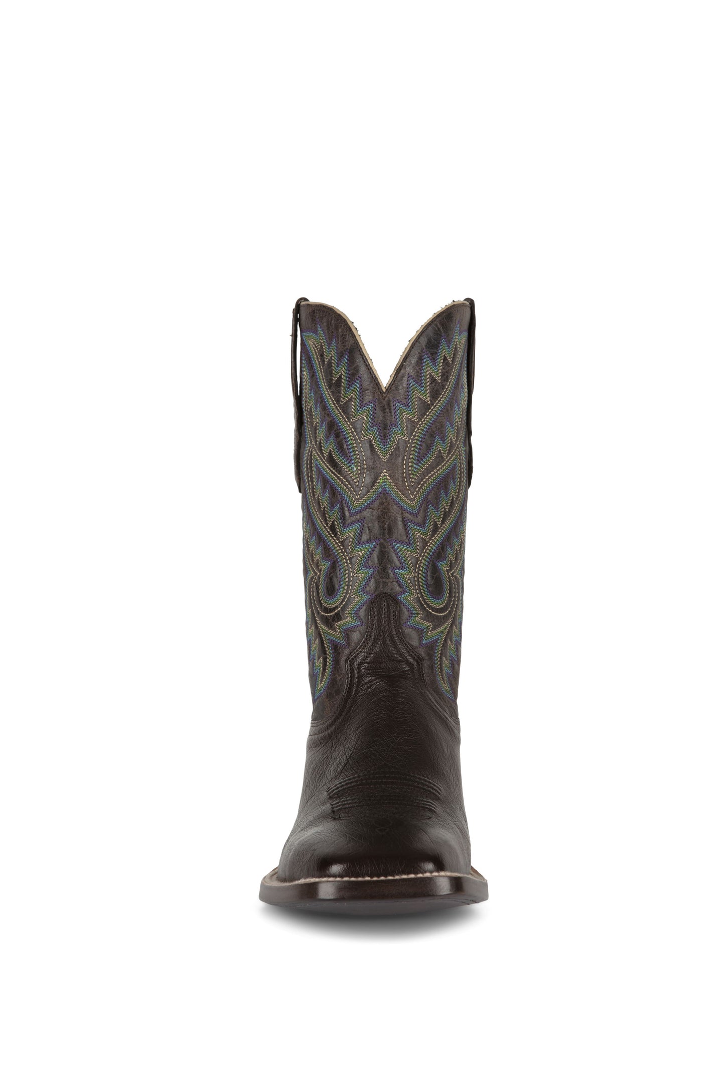 Cedar Smooth Ostrich - Square Toe - Nicotine