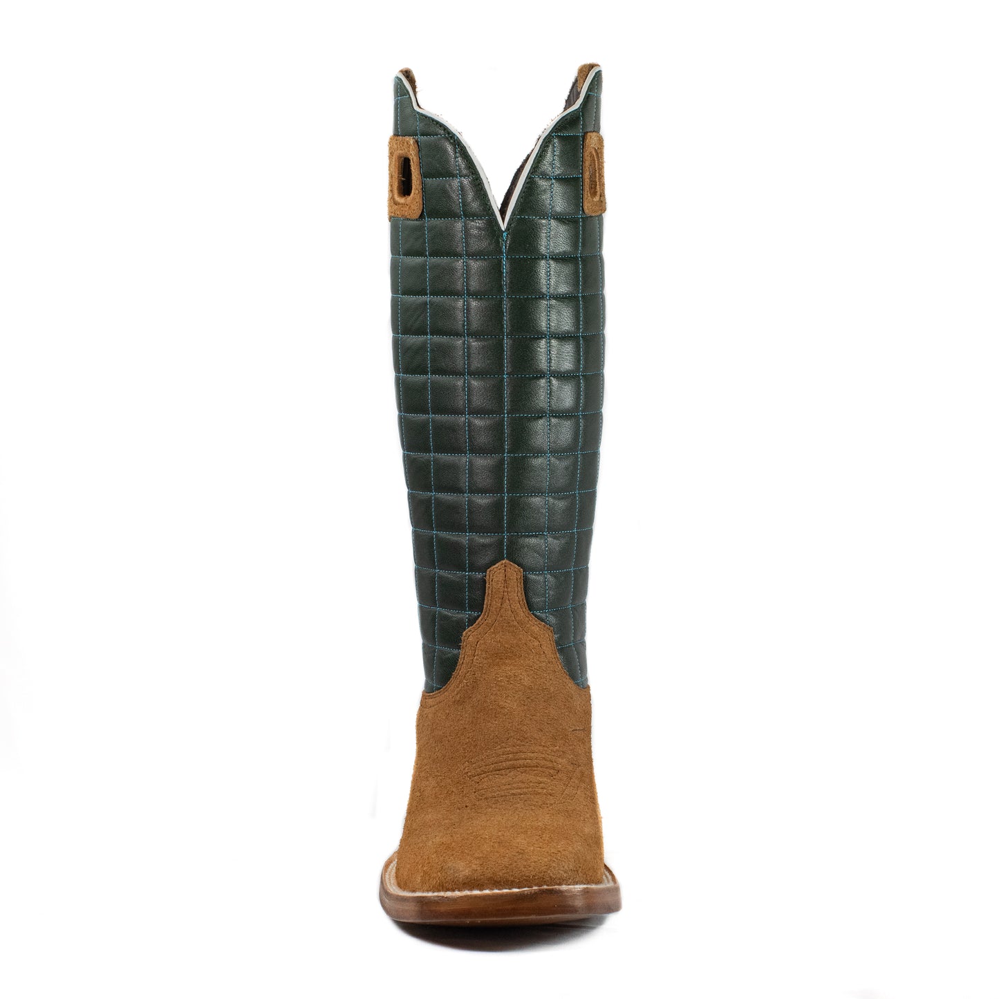 Gus - Square Toe - Cognac/Green view 4