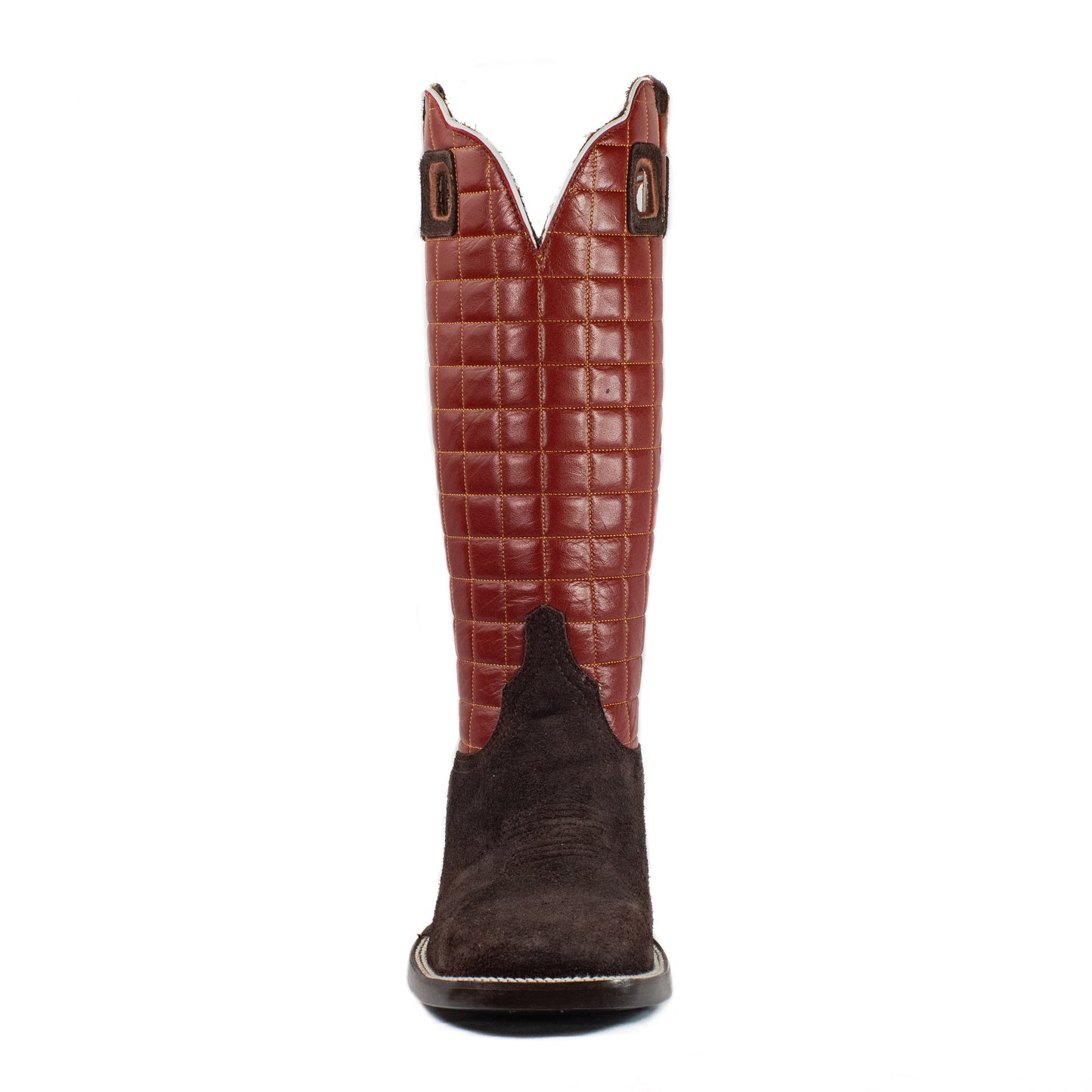 Gus - Square Toe - Chocolate & Red view 4