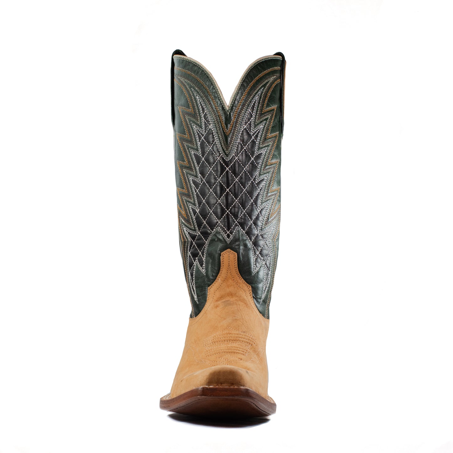 DOC - Cutter Toe - Cognac & Green view 4
