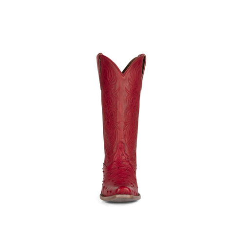 Nora Full Quill - Cutter Toe - Red