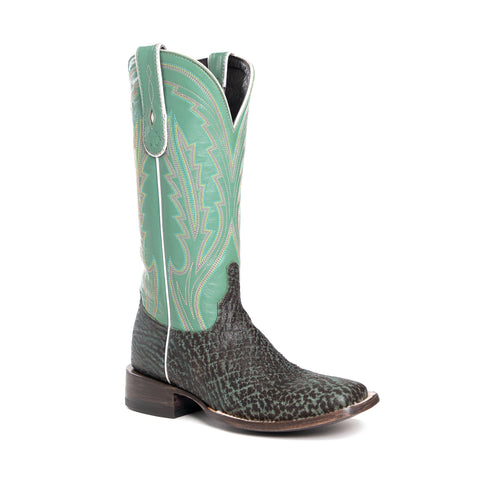 Cheyenne - Square Toe - Turquoise View 2