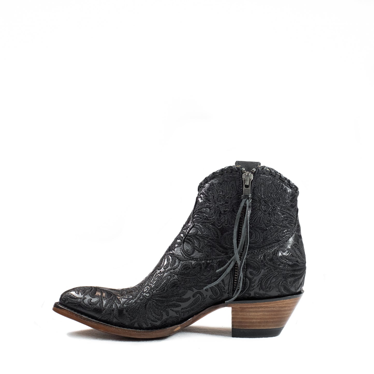 Mila - Almond Toe - Patent Black