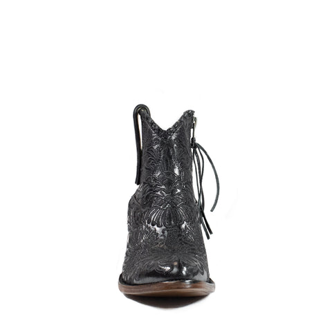 Mila - Almond Toe - Patent Black