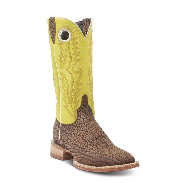 Joaquin (Rubber Sole) -  Square Toe - Sand/Yellow