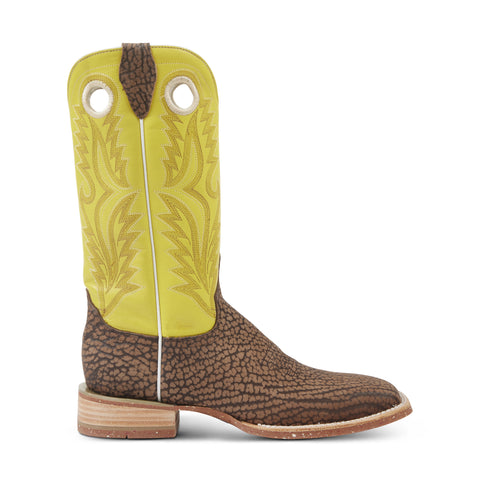 Joaquin (Rubber Sole) -  Square Toe - Sand/Yellow