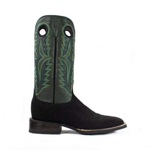 Shane - Square Toe - Black & Green