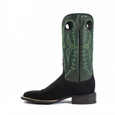 Shane - Square Toe - Black & Green