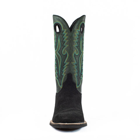 Shane - Square Toe - Black & Green