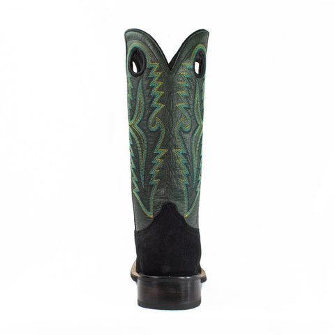 Shane - Square Toe - Black & Green