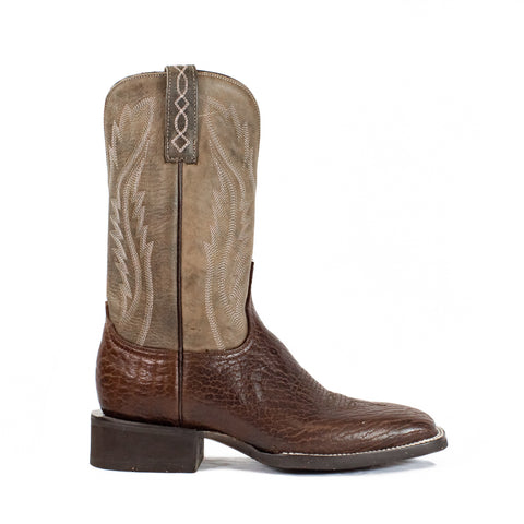 Ranch Boot (Rubber Sole) - Square Toe - Brown
