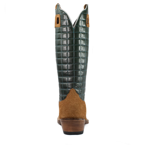 Gus - Square Toe - Cognac/Green view 5